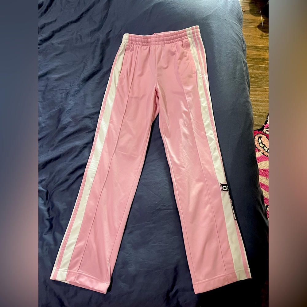 Adidas Pink ADIBREAK Track Pants Size Small
